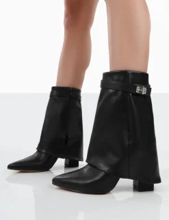 Public Desire Fyre Pointed Toe Block Heeled Ankle Boots | Women Heeled Boots