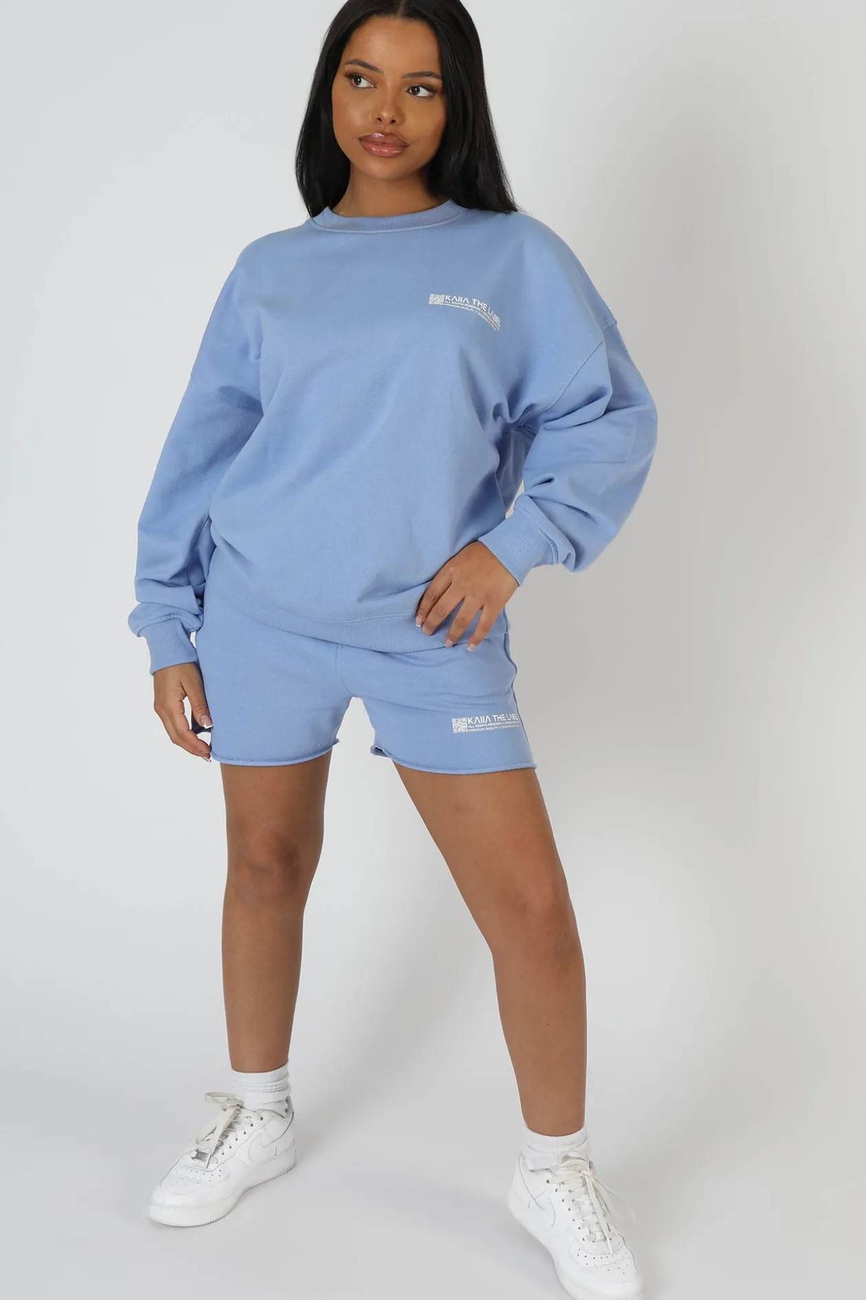 Public Desire Graphic Qr Code Oversized Sweatshirt | Women Sweatshirt & Hoodies