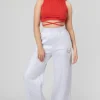 Public Desire High Neck Strappy Waist Crop Top | Women Tops