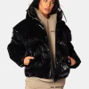 Public Desire High Shine Holographic Oversized Puffer | Women Outerwear & Jackets