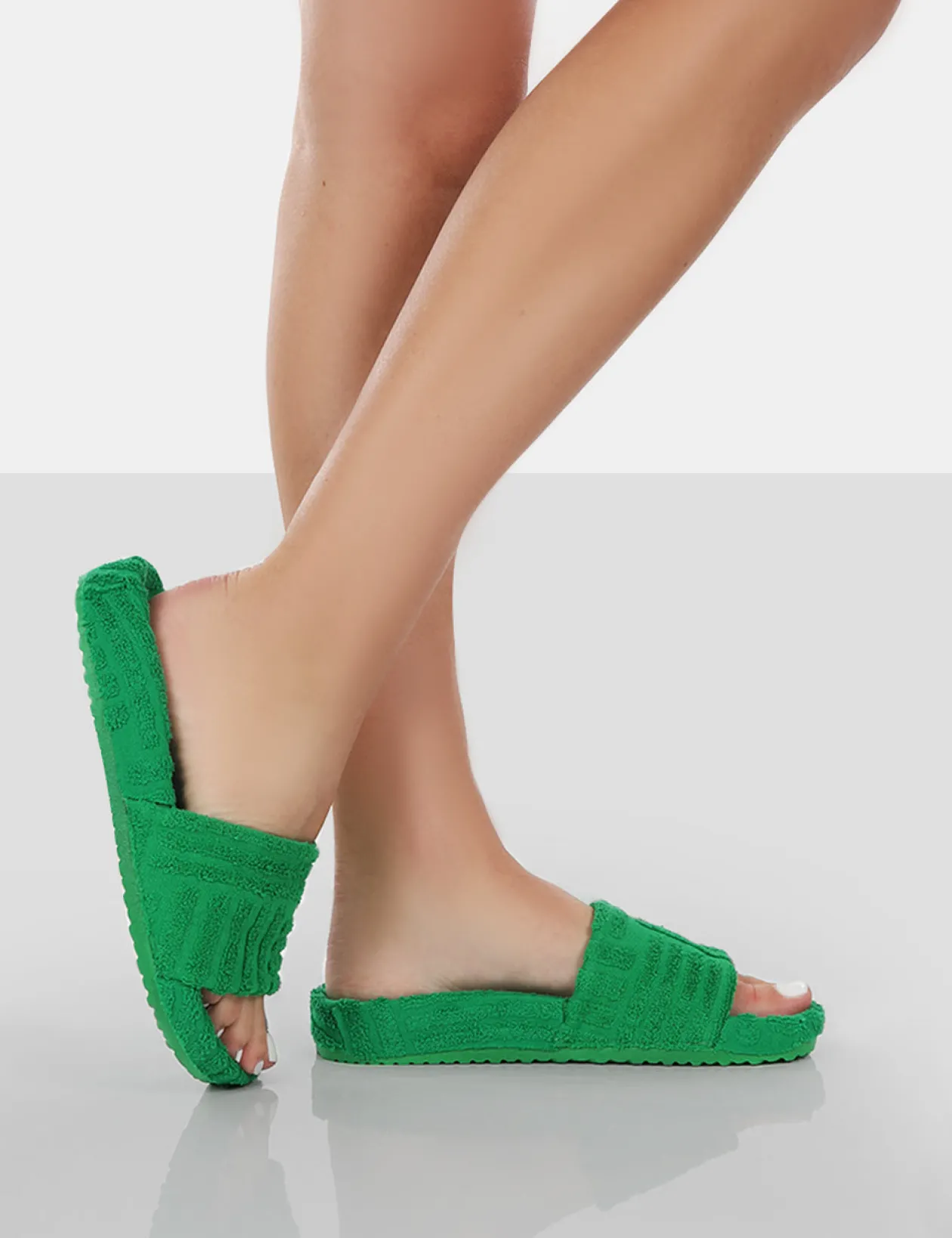 Public Desire Juice Terry Towling Sliders | Women Sliders