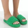 Public Desire Juicy Terry Towelling Slider Slippers | Women Slippers