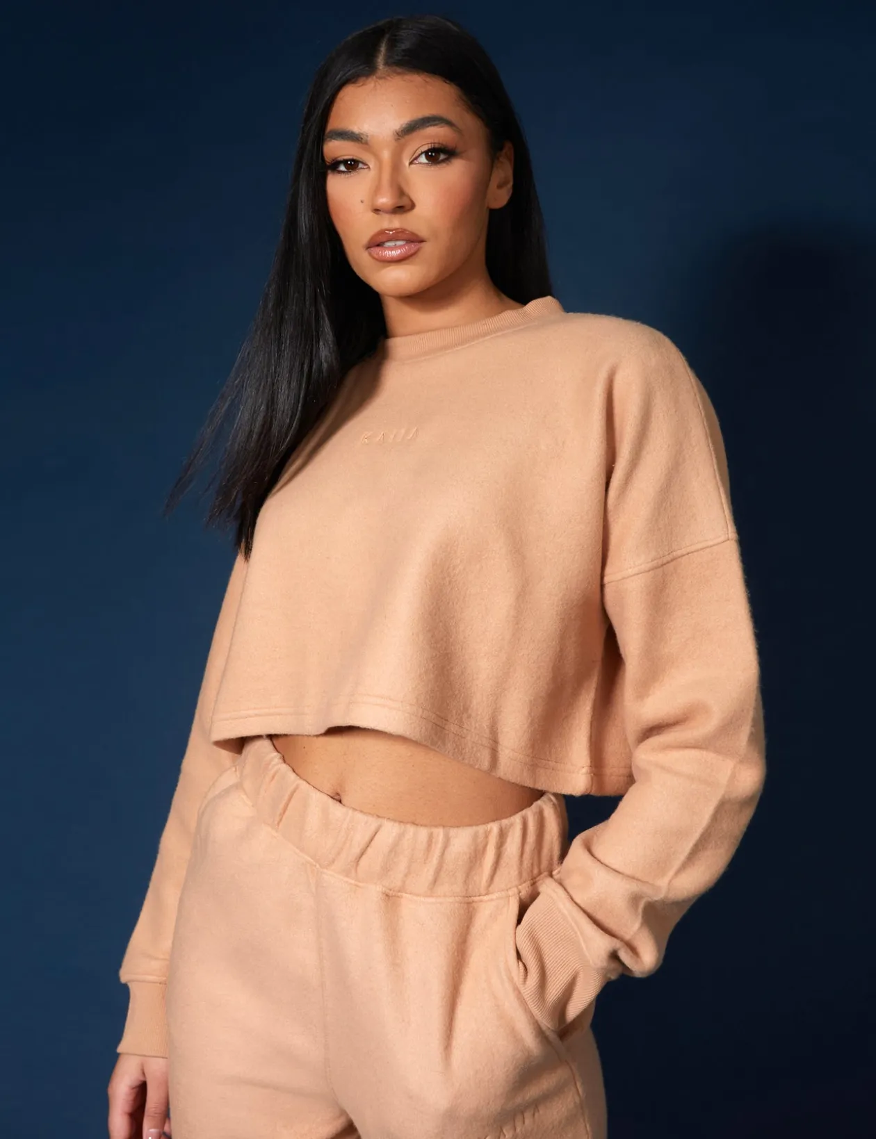 Public Desire Kaiia Fluffy Cropped Sweatshirt | Women Sweatshirt & Hoodies