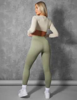 Public Desire Kaiia Premium Rib Seamless Leggings | Women Jogger & Leggings