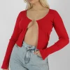 Public Desire Kaiia Trim Ribbed Top | Women Tops