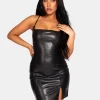 Public Desire Lace Up Pu Mini Dress | Women Dresses
