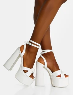Public Desire Leo Edition Patent Platform High Heels | Women Platform Heels