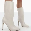 Public Desire Lisel Pu Pointed Toe Stiletto Heeled Ankle Boots | Women Heeled Boots