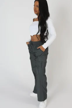 Public Desire Long Sleeve Hankey Crop Top | Women Tops