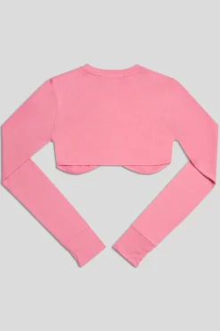 Public Desire Long Sleeve Underbust Crop Top | Women Tops