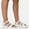 Public Desire Macy Pu Chunky Buckle Strap Sandals | Women Flatforms