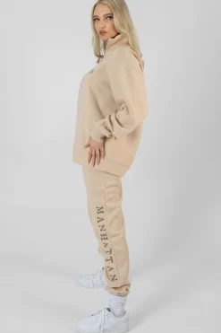 Public Desire Manhattan Half Zip Pullover Sweatshirt | Women Sweatshirt & Hoodies