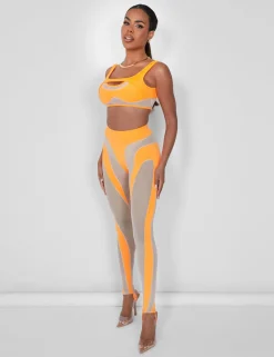 Public Desire Mesh Insert Leggings | Women Trousers