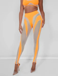 Public Desire Mesh Insert Leggings | Women Trousers