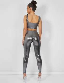 Public Desire Metallic Crop Top | Women Tops