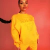 Public Desire Milan Tonal Embroidered Sweatshirts | Women Sweatshirt & Hoodies