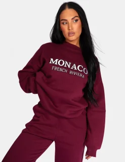 Public Desire Monaco Embroidered Sweatshirt | Women Sweatshirt & Hoodies