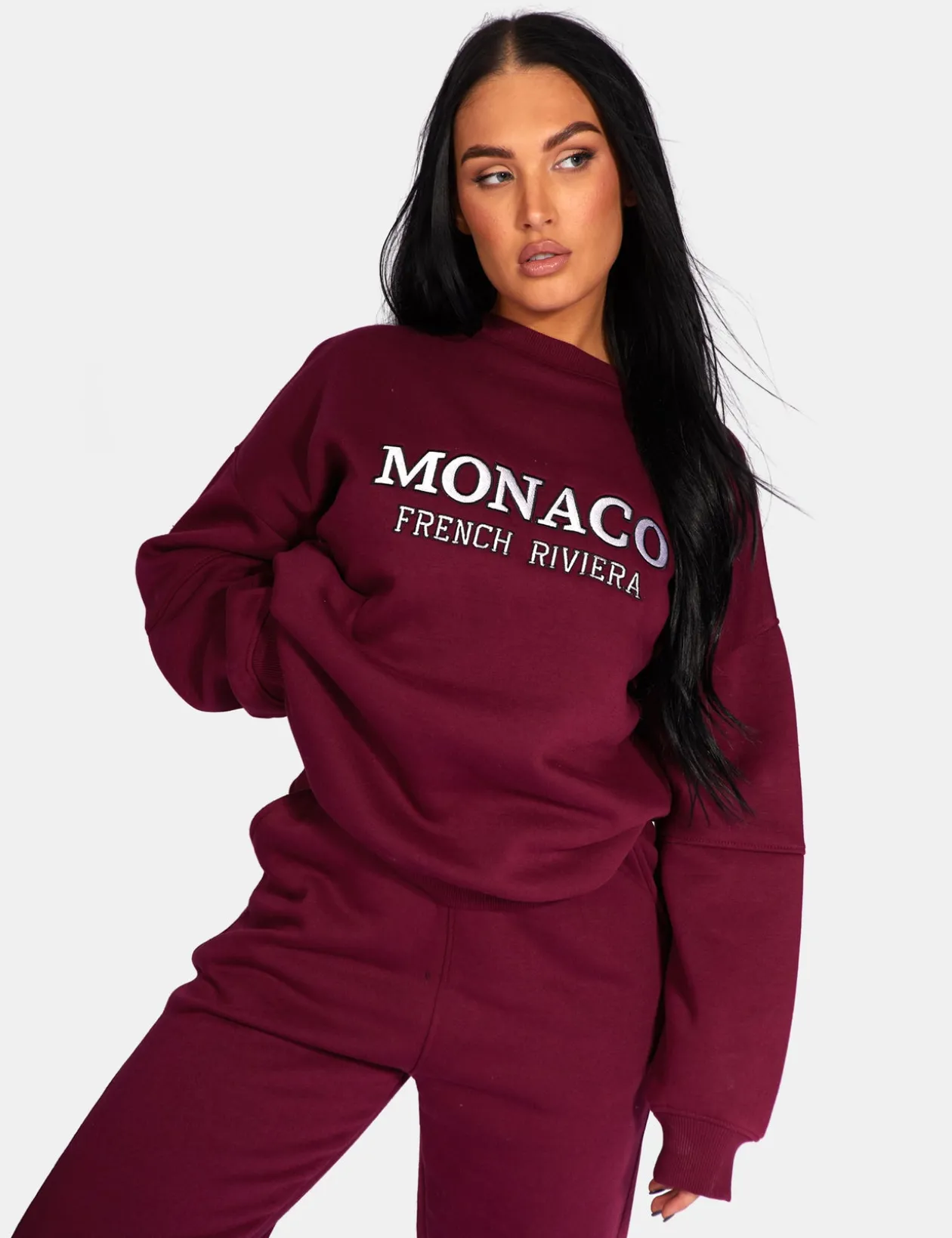 Public Desire Monaco Embroidered Sweatshirt | Women Sweatshirt & Hoodies