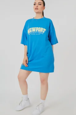 Public Desire Newport Graphic T-Shirt Dress | Women Tops