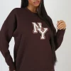 Public Desire Ny Oversized Sweatshirt | Women Sweatshirt & Hoodies