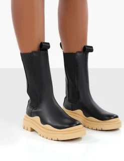 Public Desire Oakley And Butter Platform Chunky Sole Ankle Boots | Women Chunky Boots