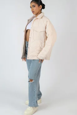 Public Desire Onion Quilt Shacket | Women Outerwear & Jackets