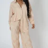 Public Desire Oversized Checkerboard Towelling Shirt | Women Tops
