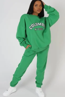 Public Desire Oversized Columbia Slogan Sweatshirt | Women Sweatshirt & Hoodies