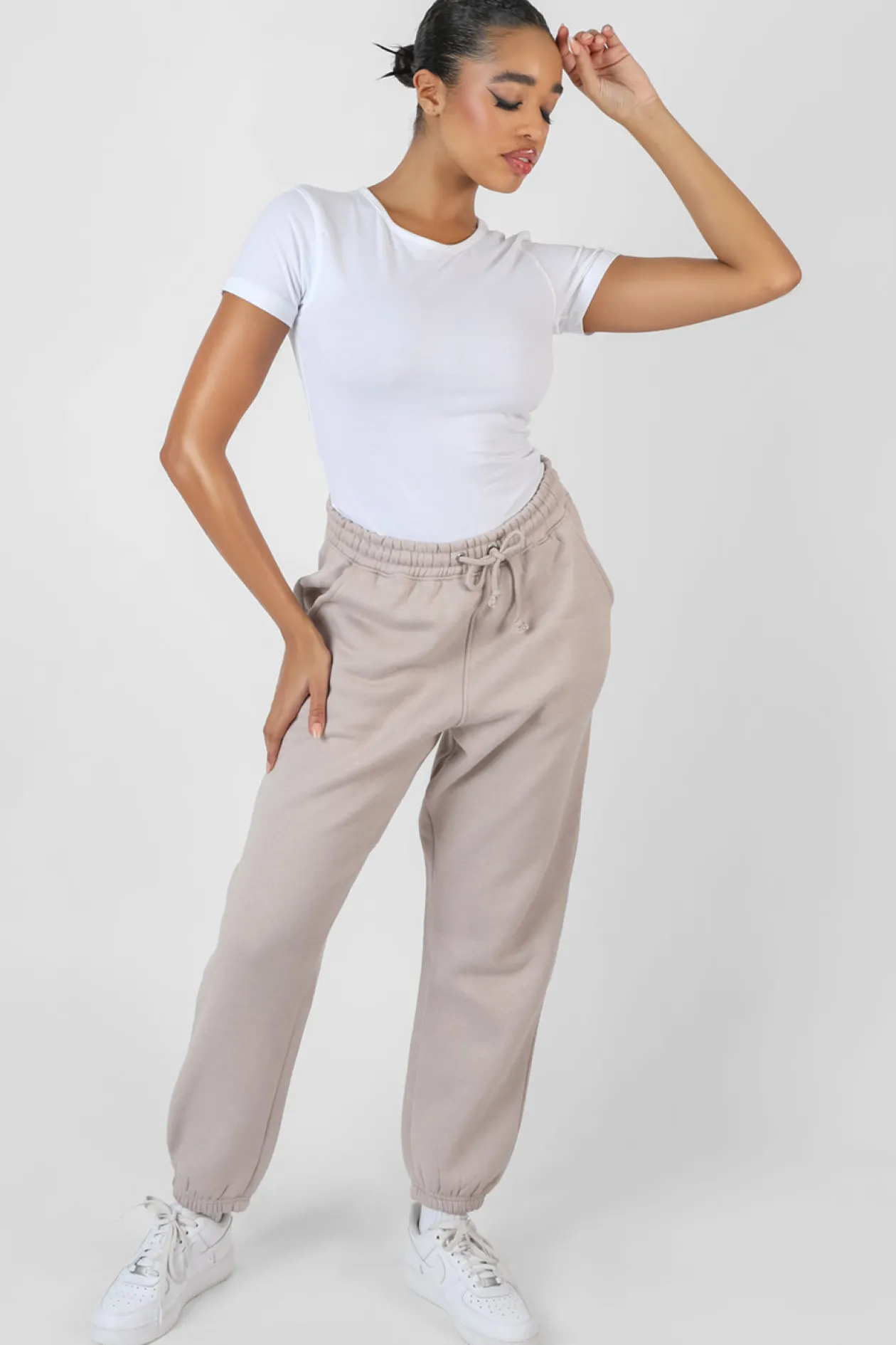 Public Desire Oversized Drawstring Joggers Light | Women Jogger & Leggings