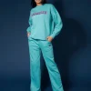 Public Desire Oversized Embroidered Slogan Sweatshirt | Women Sweatshirt & Hoodies