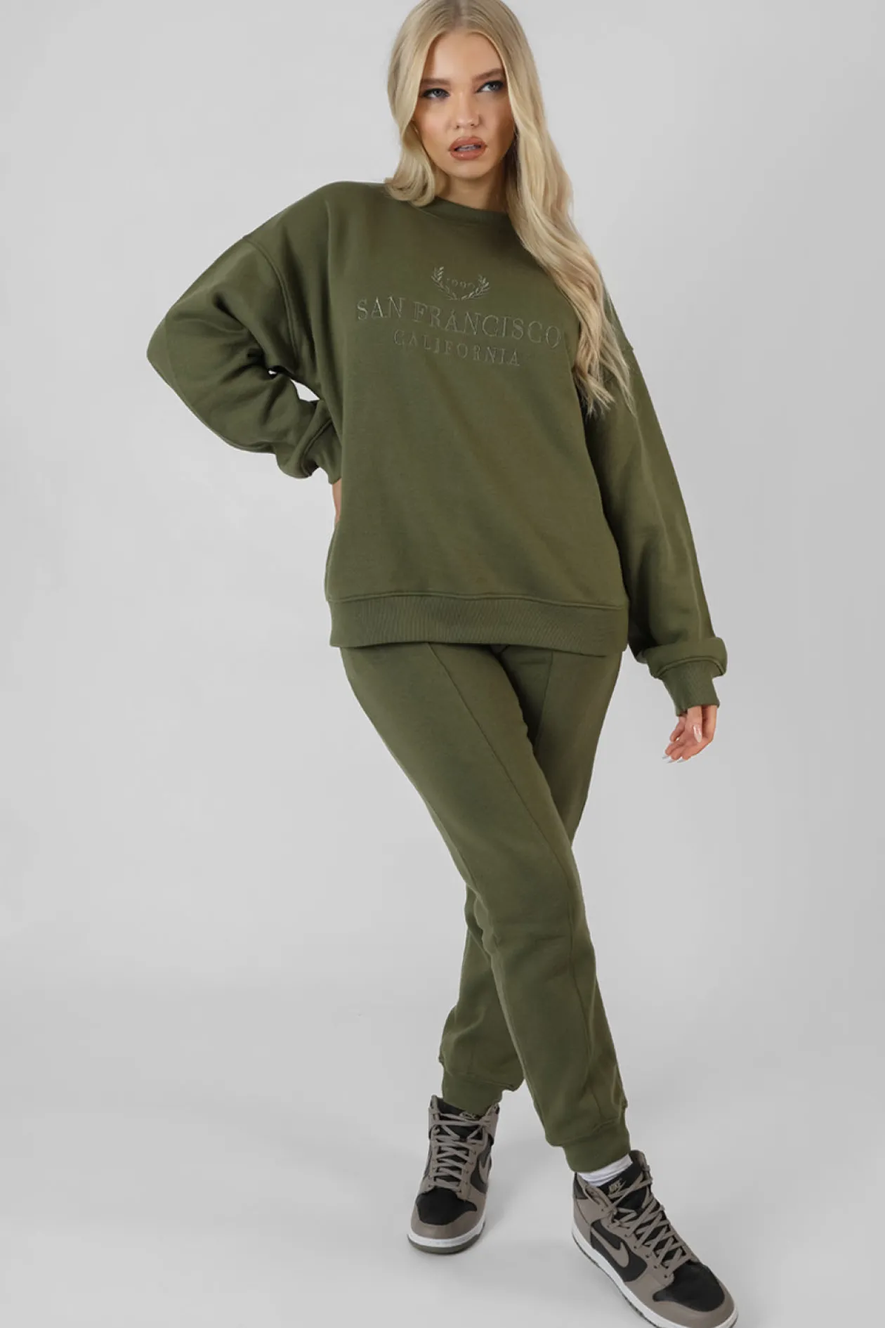 Public Desire Oversized Embroidered Sweatshirt | Women Sweatshirt & Hoodies