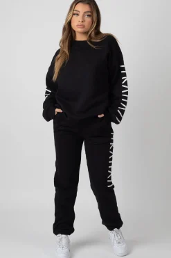 Public Desire Oversized Kaiia Branded Slogan Joggers | Women Jogger & Leggings