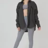 Public Desire Oversized Pocket Front Shacket Acid Wash | Women Tops