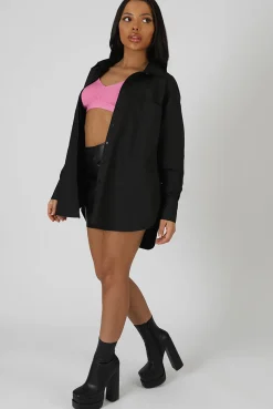 Public Desire Oversized Pocket Poplin Shirt | Women Tops