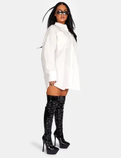Public Desire Oversized Poplin Shirt Dress | Women Tops