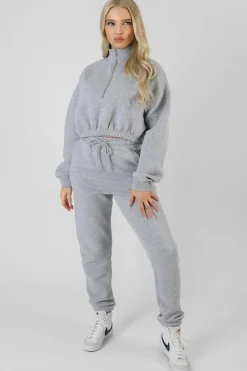 Public Desire Oversized Rib 90's Joggers Marl | Women Jogger & Leggings