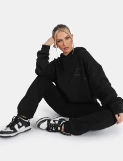Public Desire Oversized Text Detail Hoodie | Women Sweatshirt & Hoodies