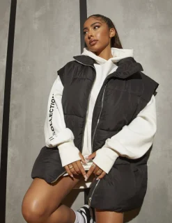 Public Desire Oversized Text Hoody | Women Sweatshirt & Hoodies