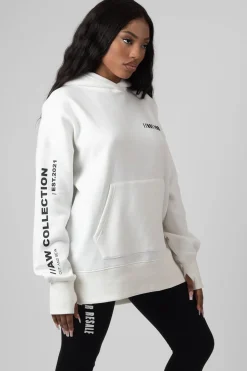 Public Desire Oversized Text Hoody | Women Sweatshirt & Hoodies