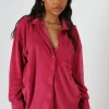 Public Desire Oversized Towelling Shirt | Women Tops