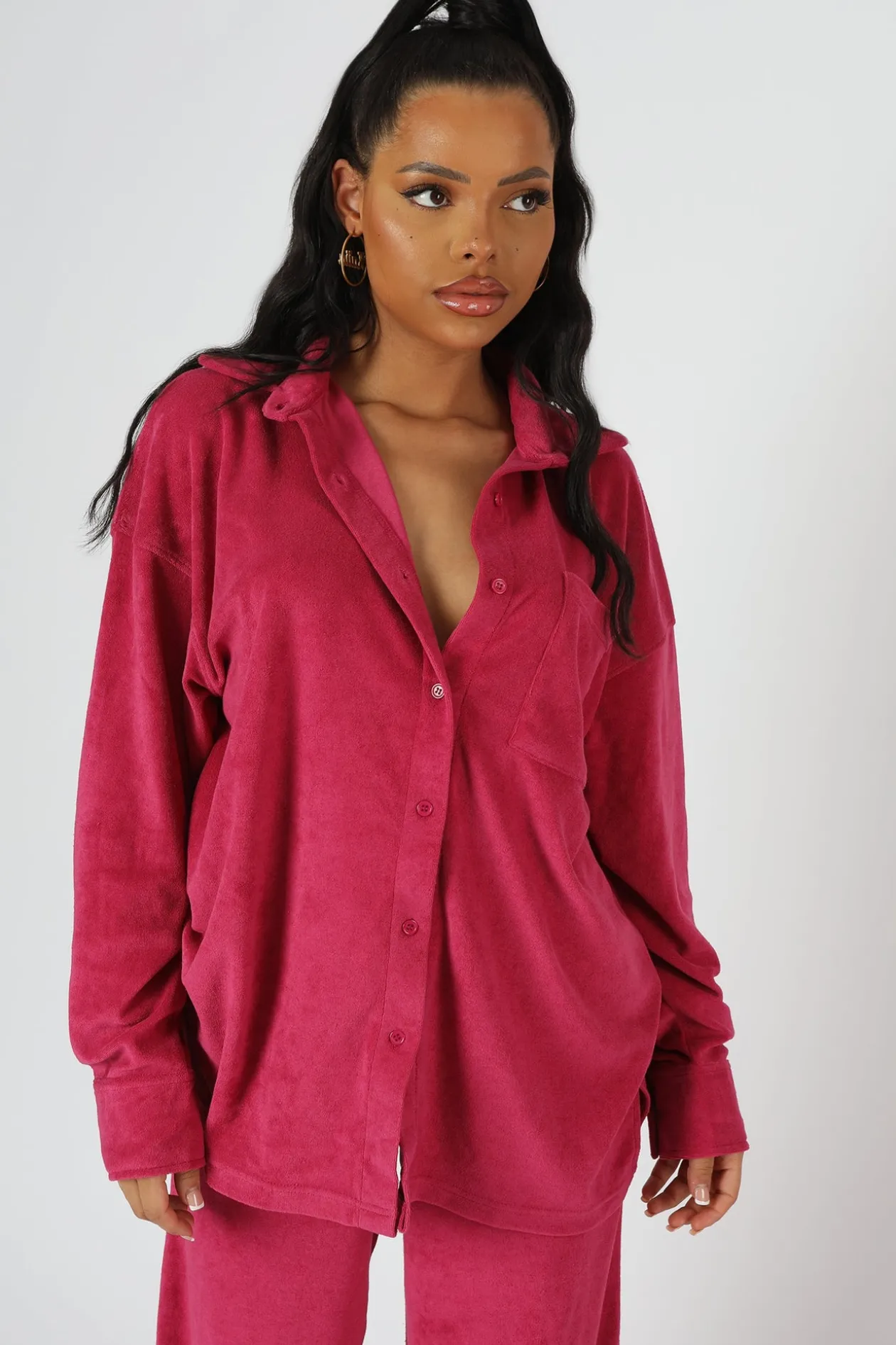 Public Desire Oversized Towelling Shirt | Women Tops