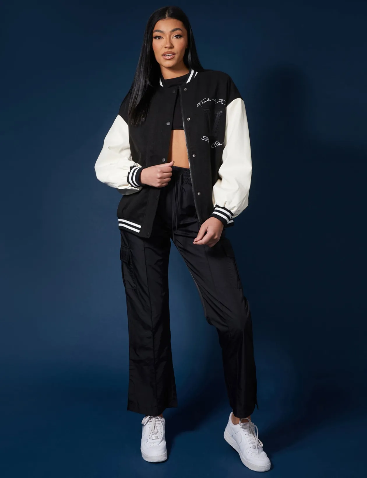 Public Desire Oversized Varsity Jacket | Women Outerwear & Jackets