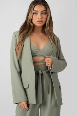 Public Desire Premium Obi Belt Blazer | Women Outerwear & Jackets