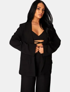 Public Desire Premium Obi Belt Blazer | Women Outerwear & Jackets