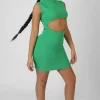Public Desire Rib Cut Out Bodycon Mini Dress | Women Dresses