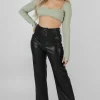 Public Desire Ribbed Underbust Square Neck Crop Top | Women Tops