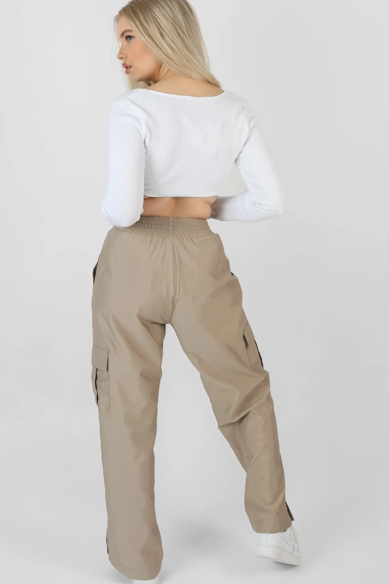 Public Desire Ribbed Underbust Square Neck Crop Top | Women Tops