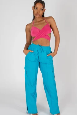 Public Desire 90's Butterfly Slinky Wrap Top | Women Tops