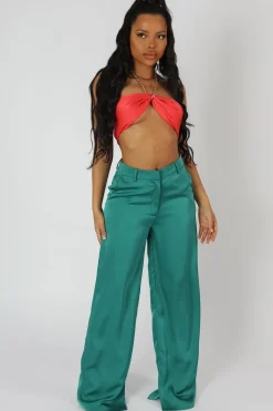 Public Desire Satin Chain Halterneck Top | Women Tops