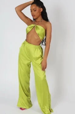 Public Desire Satin Chain Halterneck Top | Women Tops